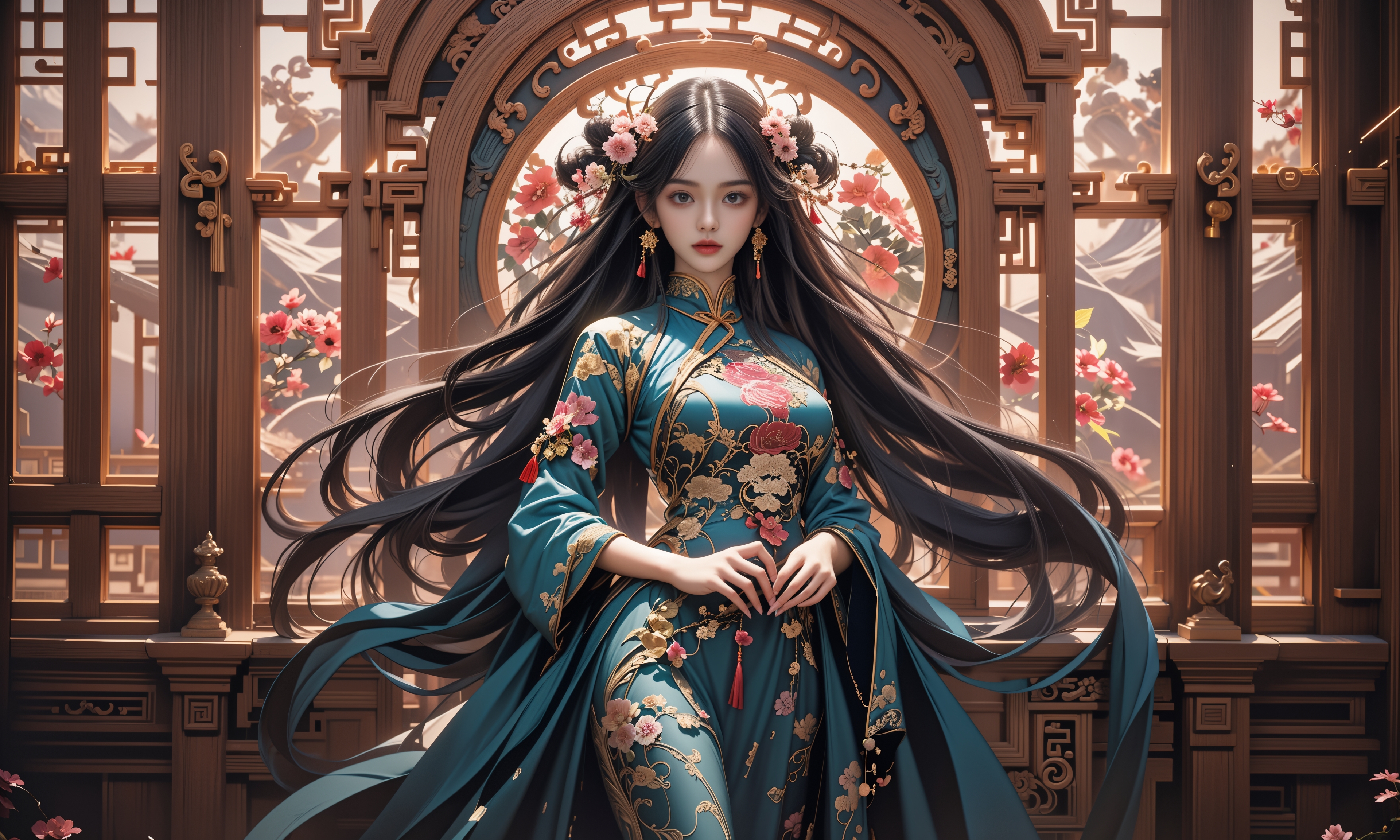 SUV悬在山坡两人危在旦夕 十几人拉绳作保险